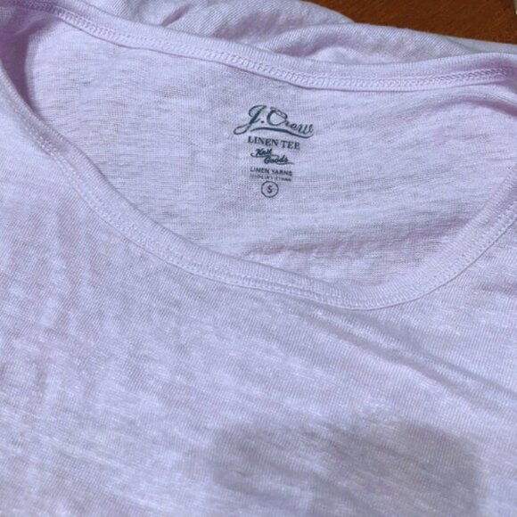 J.Crew 100% Linen Knit Tank Top S - Light Lavender - EUC - Picture 3 of 4